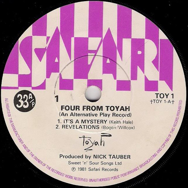 Toyah - Four From - Used Vinyl Record 7" image 3