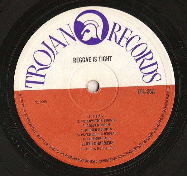 Lloyd Charmers - Reggae Is Tight - Used Vinyl Record image 3