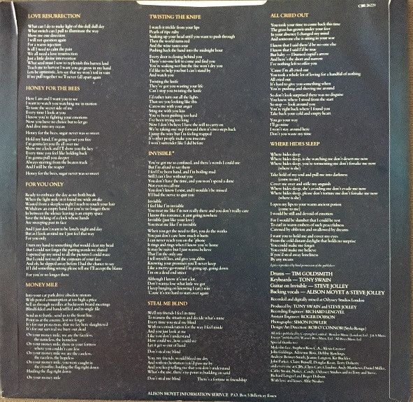 Alison Moyet - Alf - Used Vinyl Record image 6