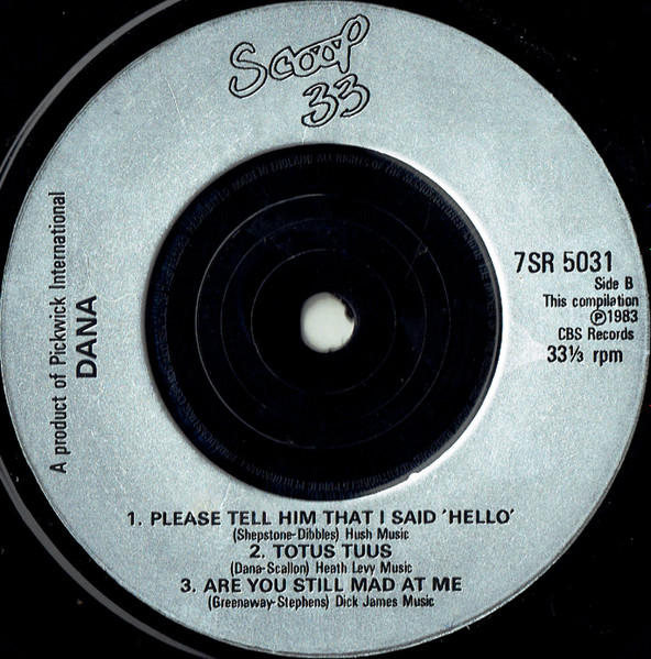 Dana (9) - Dana - Used Vinyl Record 7" image 4