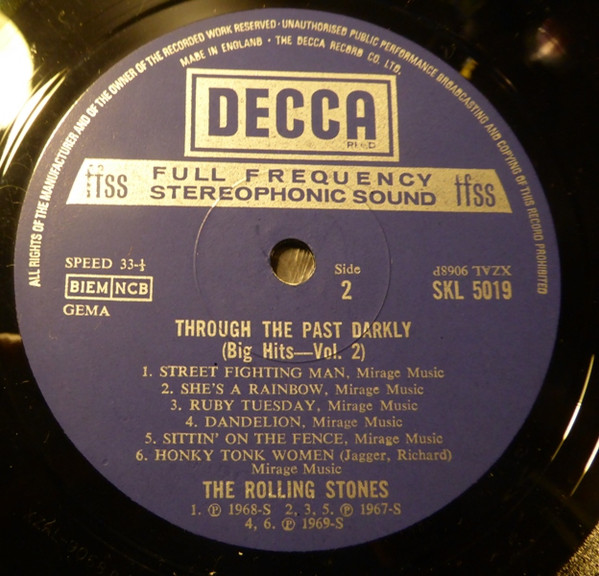 Rolling Stones - Through The Past, Darkly (Big Hits Vol. 2) - Used Vi image 4