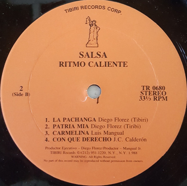 Salsa Ritmo Caliente - Used Vinyl Record image 4