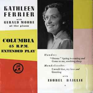 Kathleen Ferrier - With  At The Piano - Used Vinyl Record 7" image 1