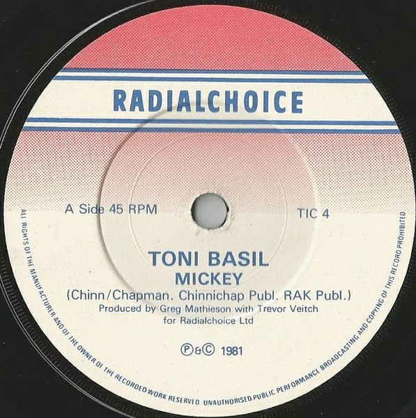 Toni Basil - Mickey - Used Vinyl Record 7" image 3
