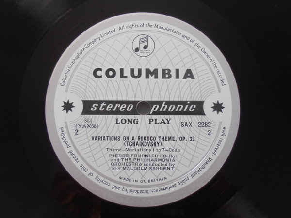 Pierre Fournier - Cello Concerto In A Minor / Variations On A Rococo Th image 4