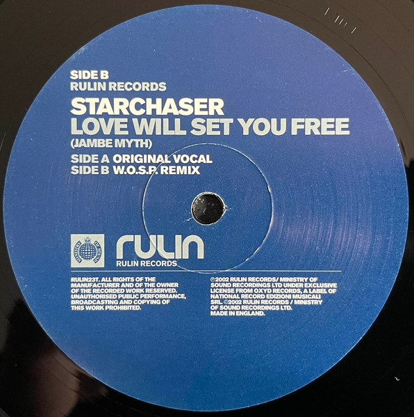 Starchaser - Love Will Set You Free (Jambe Myth) - Used Vinyl Record 12" image 4