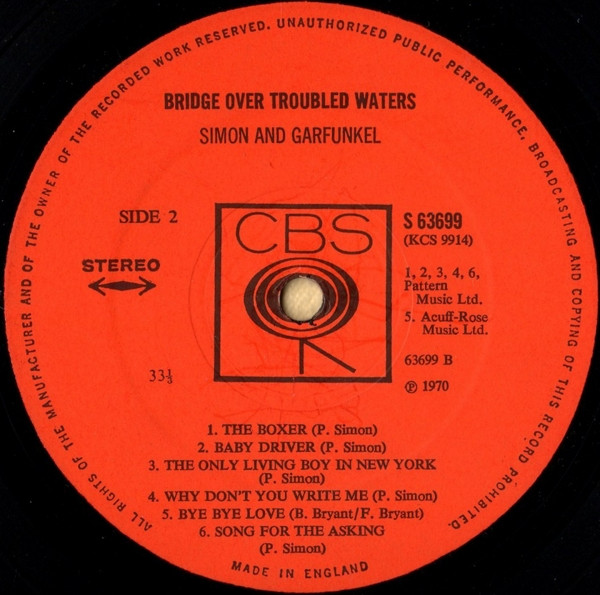 Simon & Garfunkel - Bridge Over Troubled Water - Used Vinyl Record image 4