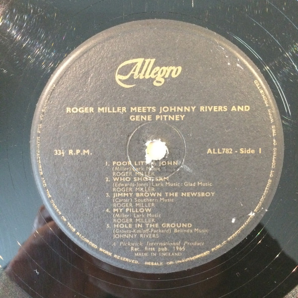 Roger Miller - Meets  And - Used Vinyl Record image 3