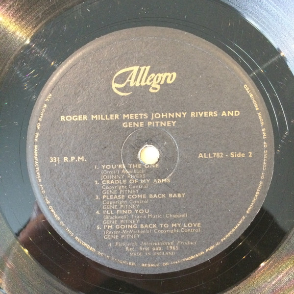 Roger Miller - Meets  And - Used Vinyl Record image 4