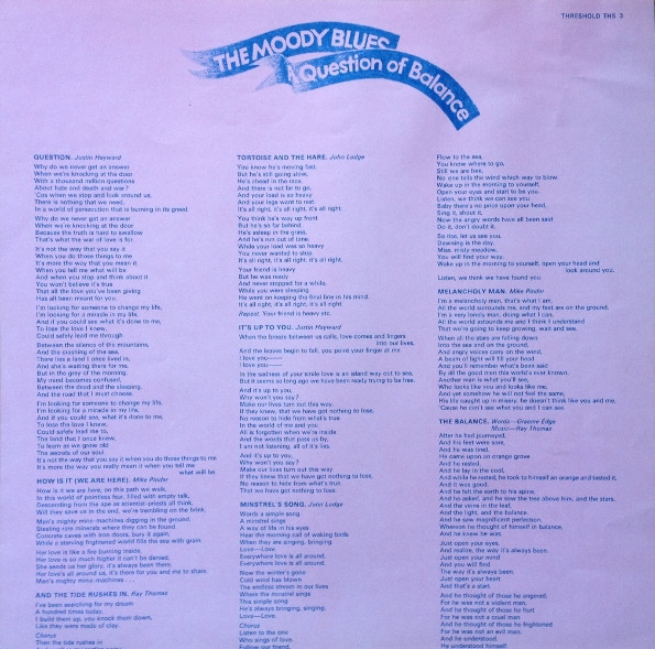 Moody Blues - A Question Of Balance - Used Vinyl Record image 7