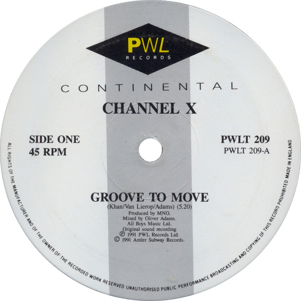Channel X - Groove To Move - Used Vinyl Record 12" image 3