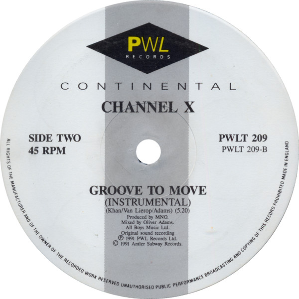 Channel X - Groove To Move - Used Vinyl Record 12" image 4