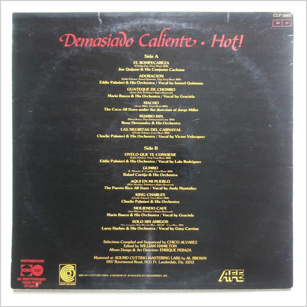 Various - Demasiado Caliente.Hot ! - Used Vinyl Record image 2