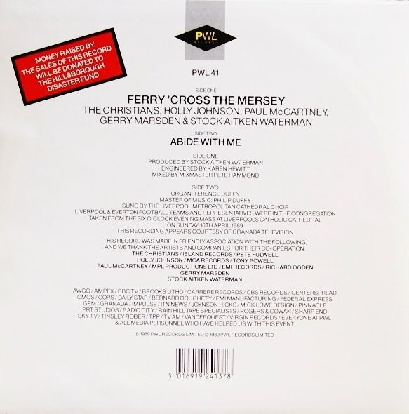 Christians - Ferry 'Cross The Mersey - Used Vinyl Record 7" image 2