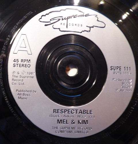 Mel & Kim - Respectable - Used Vinyl Record 7" image 3
