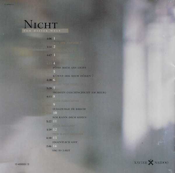 Xavier Naidoo - Nicht Von Dieser Welt - Used CD image 15