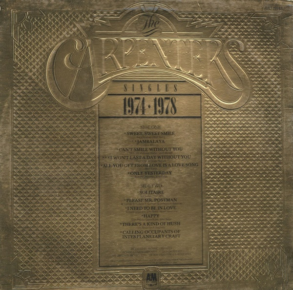 Carpenters - Singles 1974-1978 - Used Vinyl Record image 2