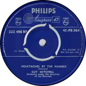 Guy Mitchell - Heartaches By The Number - Used Vinyl Record 7" image 1