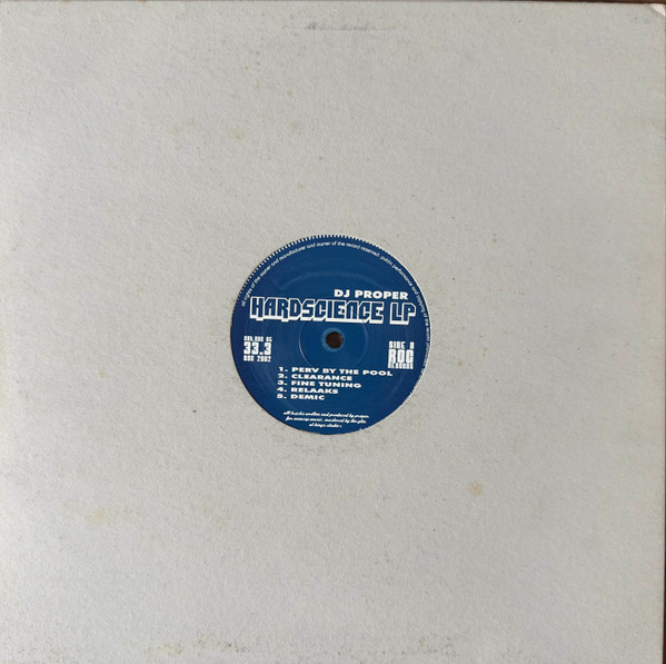 DJ Proper - Hardscience - Used Vinyl Record image 2