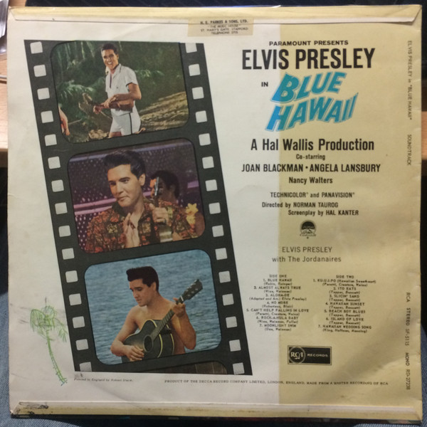 Elvis Presley - Blue Hawaii - Used Vinyl Record image 2