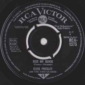 Elvis Presley - Kiss Me Quick - Used Vinyl Record 7" image 1
