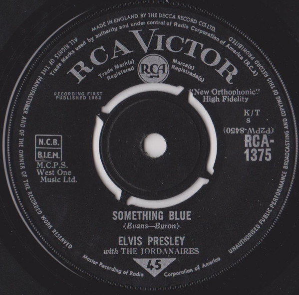Elvis Presley - Kiss Me Quick - Used Vinyl Record 7" image 2