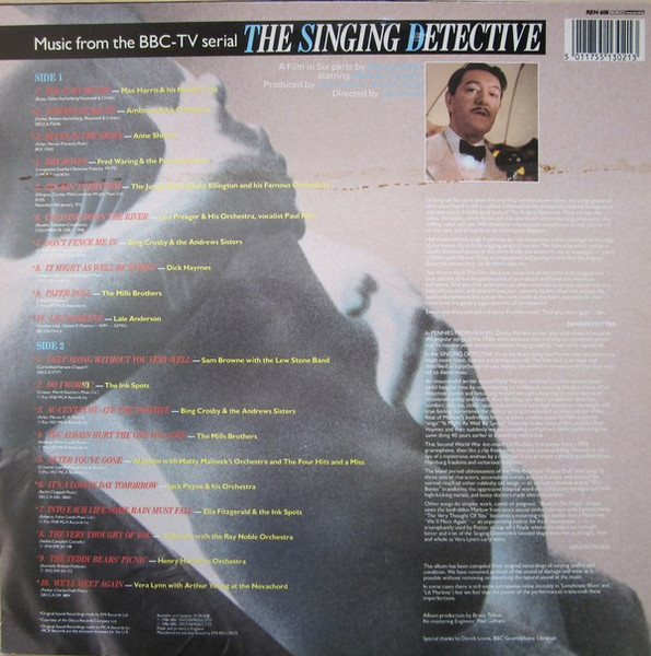 Various - Singing Detective (Music From The BBC-TV Serial) - Used Vinyl image 2