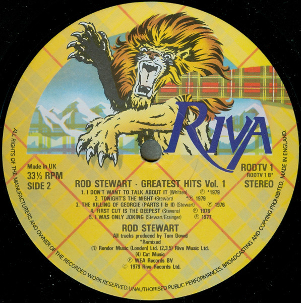 Rod Stewart - Greatest Hits Vol. 1 - Used Vinyl Record image 4