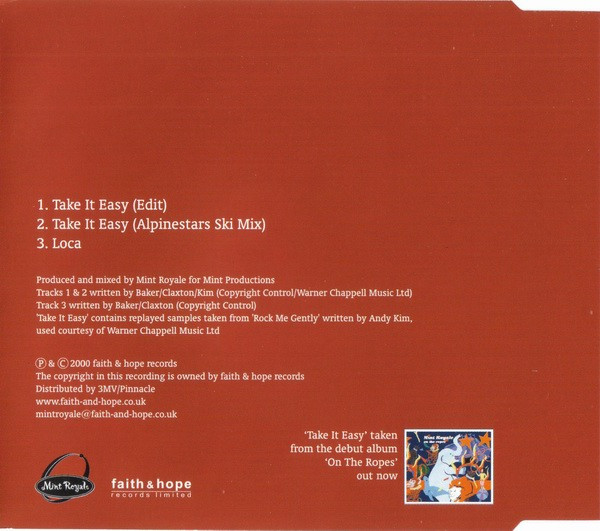 Mint Royale - Take It Easy - Used CD image 2