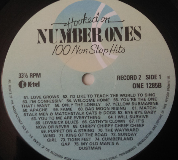 Various - Hooked On Number Ones / 100 Non Stop Hits - Used Vinyl Reco image 5