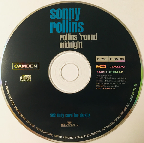 Sonny Rollins - Rollins 'Round Midnight - Used CD image 5