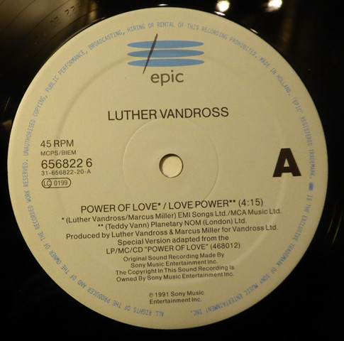 Luther Vandross - Power Of Love / Love Power - Used Vinyl Record 12" image 3