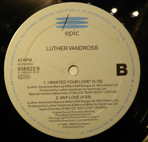 Luther Vandross - Power Of Love / Love Power - Used Vinyl Record 12" image 4