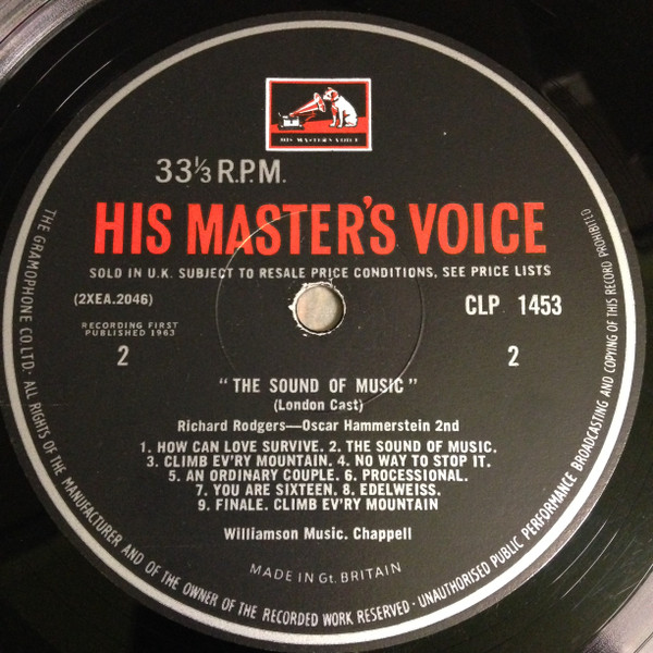 "The Sound Of Music" - Sound Of Music - Used Vinyl Record image 4
