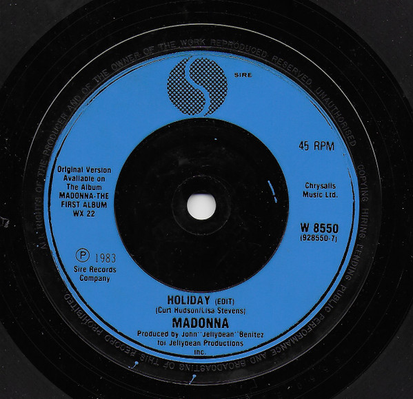 Madonna - True Blue (Remix) - Used Vinyl Record 7" image 3