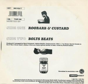 Shaft - Roobarb & Custard - Used Vinyl Record 7" image 2
