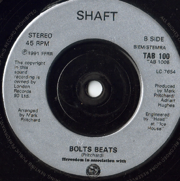 Shaft - Roobarb & Custard - Used Vinyl Record 7" image 4