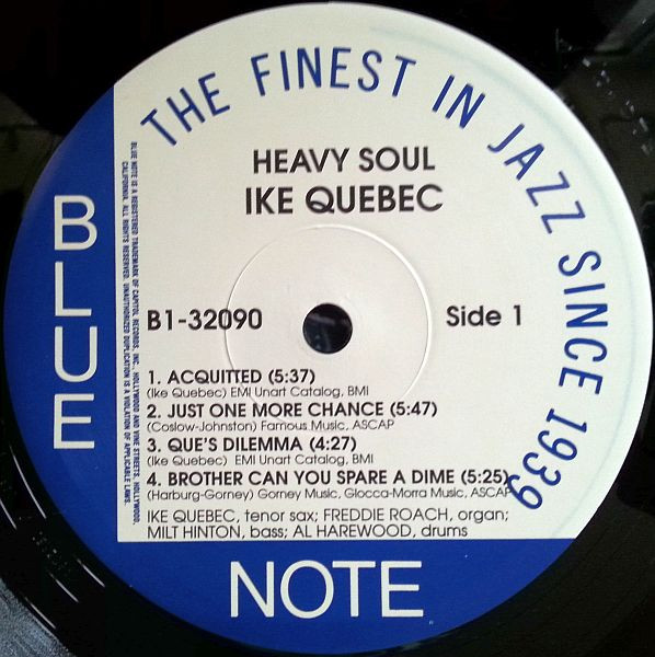 Ike Quebec - Heavy Soul - Used Vinyl Record image 3