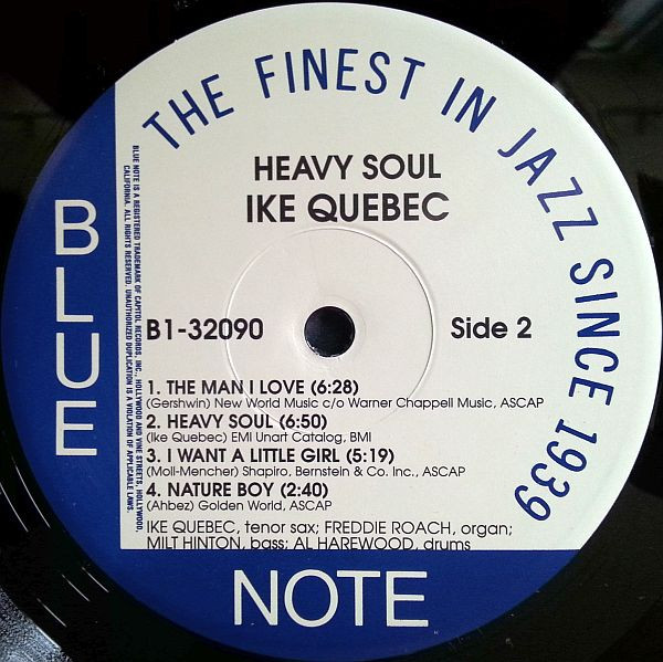 Ike Quebec - Heavy Soul - Used Vinyl Record image 4