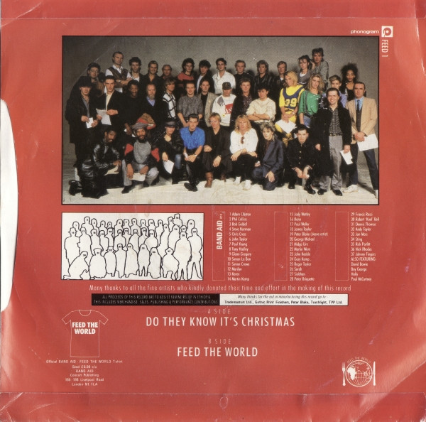 Band Aid - Do They Know It's Christmas? - Used Vinyl Record 7" image 2