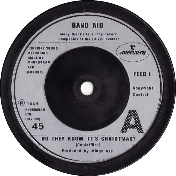 Band Aid - Do They Know It's Christmas? - Used Vinyl Record 7" image 3