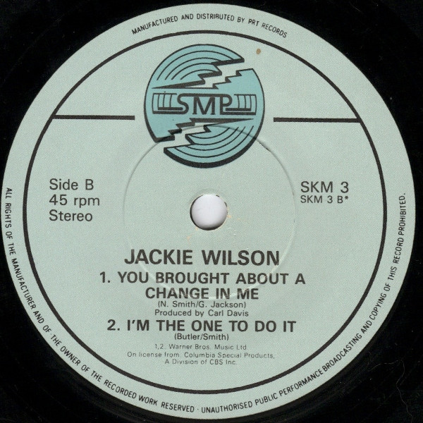Jackie Wilson - Reet Petite - Used Vinyl Record 7" image 4
