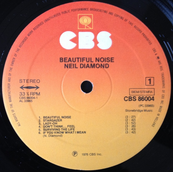 Neil Diamond - Beautiful Noise - Used Vinyl Record image 5