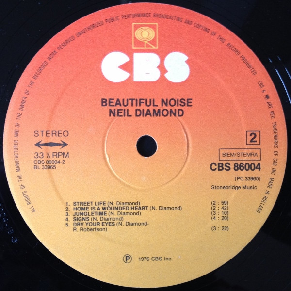 Neil Diamond - Beautiful Noise - Used Vinyl Record image 6