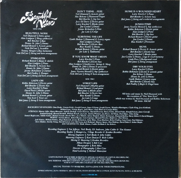 Neil Diamond - Beautiful Noise - Used Vinyl Record image 8