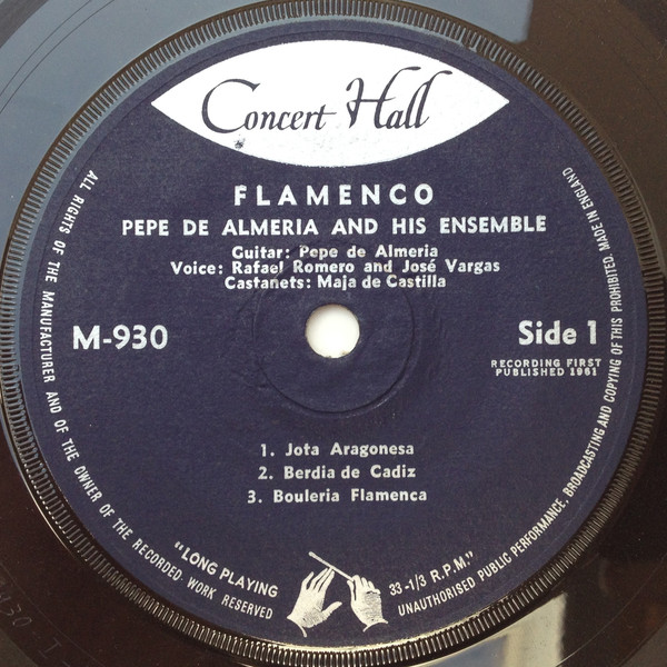 Pepe De Almeria Und - Flamenco - Used Vinyl Record 7" image 3
