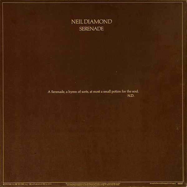 Neil Diamond - Serenade - Used Vinyl Record image 5