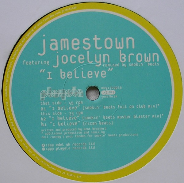 Jamestown - I Believe - Used Vinyl Record 12" image 3