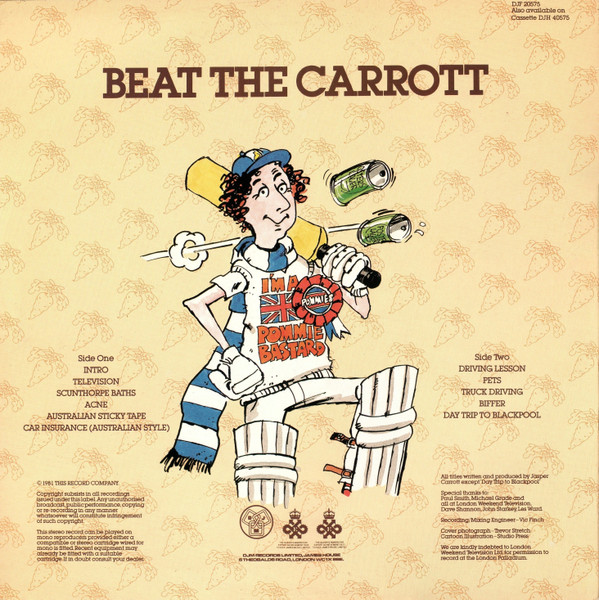Jasper Carrott - Beat The Carrott - Used Vinyl Record image 2