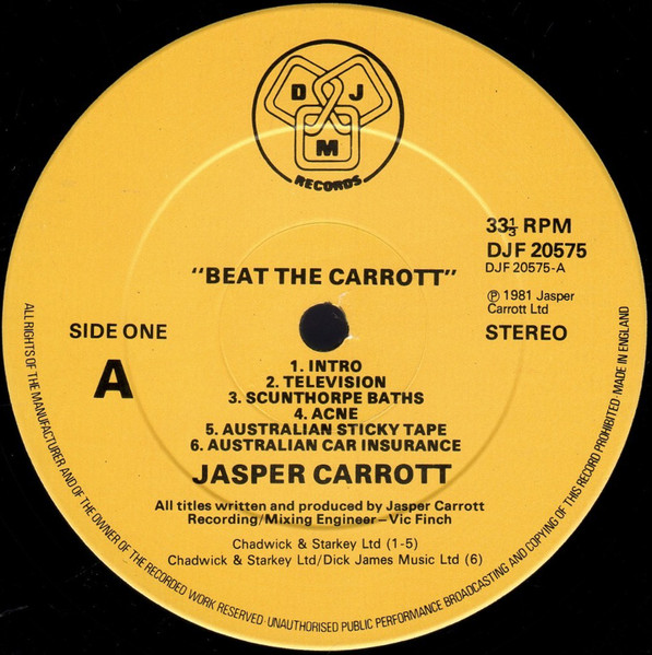 Jasper Carrott - Beat The Carrott - Used Vinyl Record image 3